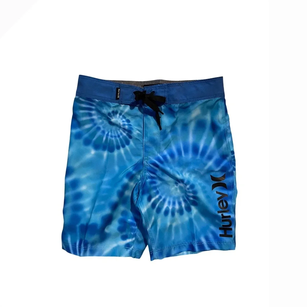Hurley Boys Psychic Blue Tie Dye Board Shorts Swim‎ Trunks Size 6 884443-C60 NEW